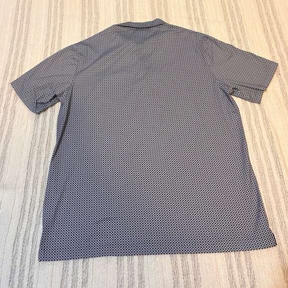 Bugatchi Polo Golf Shirt Mens XL Casual Lightweight White/Grey/Burgundy - Picture 3 of 7